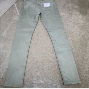 AG ADRIANO GOLDSCHMIDT GREEN FARRAH ANKLE SEAMLESS SKINNY JEANS WOMENS SZ 26 NWT